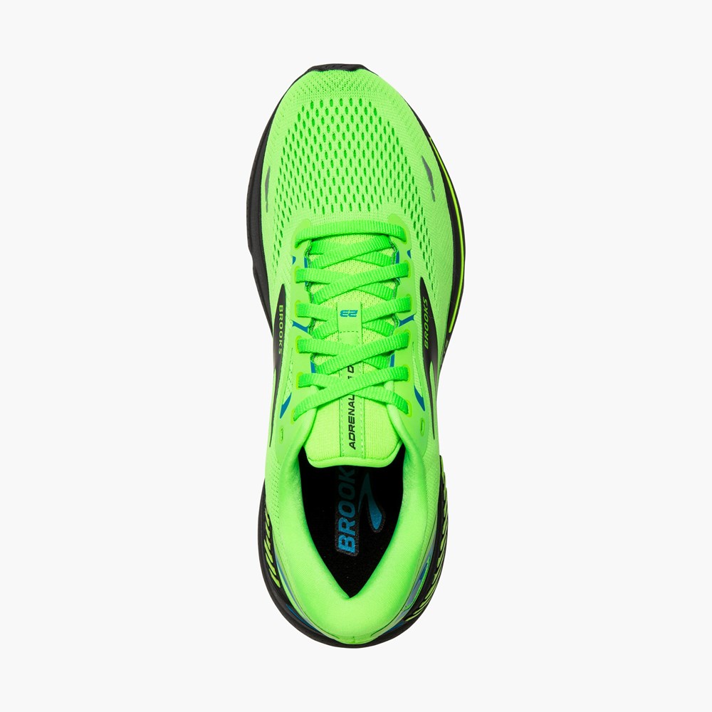 Chaussures Running Route Brooks Adrenaline GTS 23 Vert Grise Bleu Homme | NEP-4328257